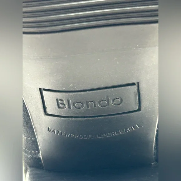 Blondo Twyla Waterproof Tall Boots Black Suede Size 9M Block Heel New In Box - Picture 11 of 13